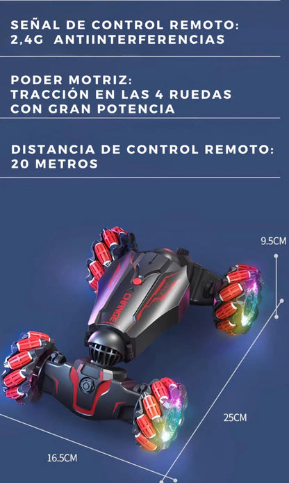 CARRO CON CONTROL SENSORIAL STUNT CAR